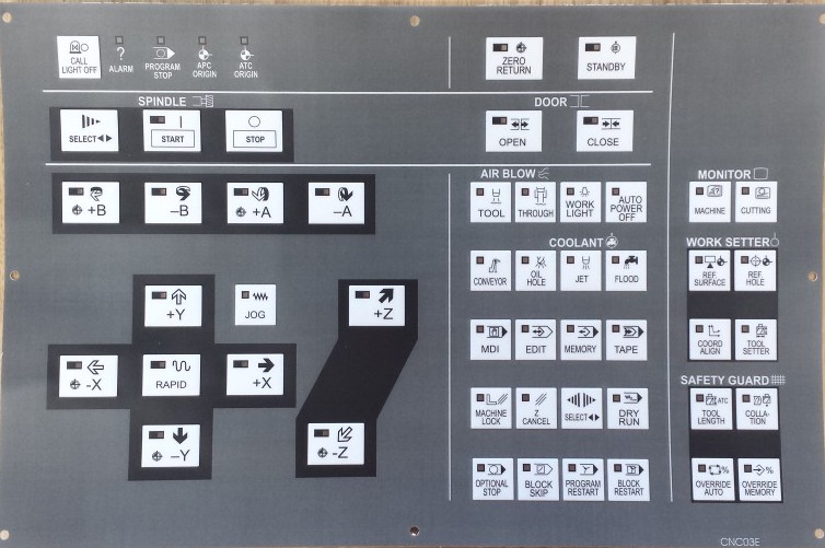 Keypad Sheet for Fanuc HITACHI VS40/VS50/VS60 Membrane Keypad 9100-92-130-10 f8 